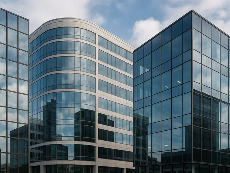 Yarı kapaklı cephe detay ve birleşim görünümü 9